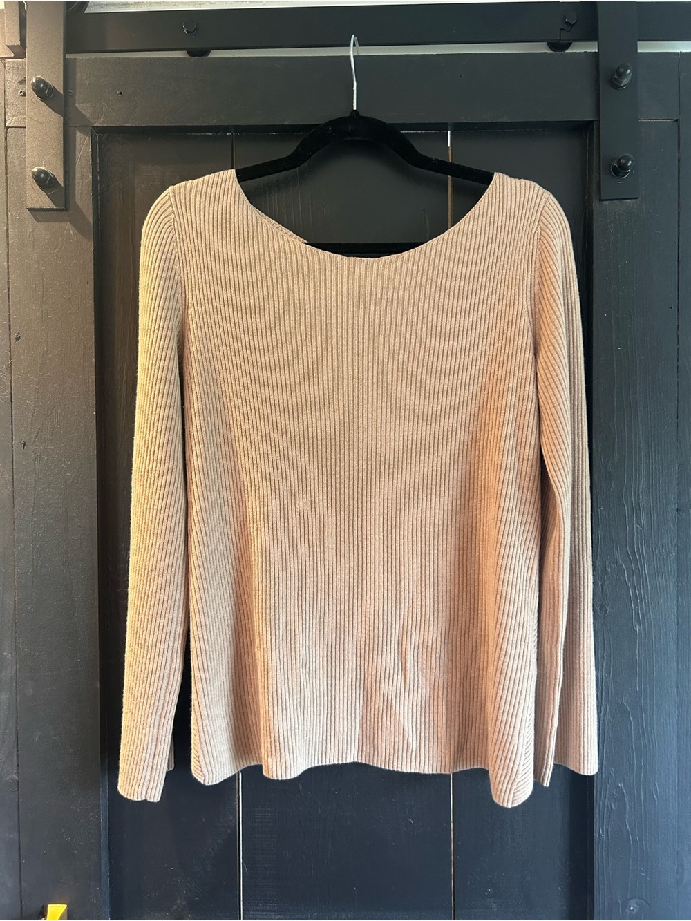 NWOT Babaton Ribbed Wool & Linen Blend Sweater